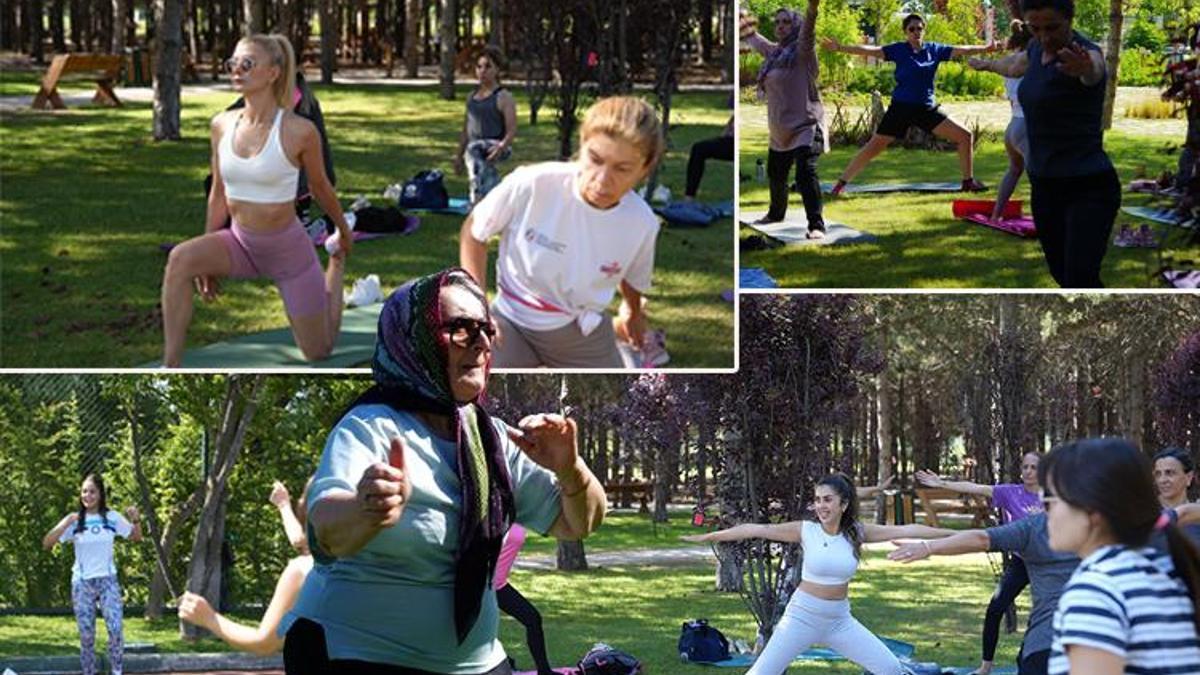 Eskişehir'de spor zamanı: İsteyene yoga, isteyene zumba!