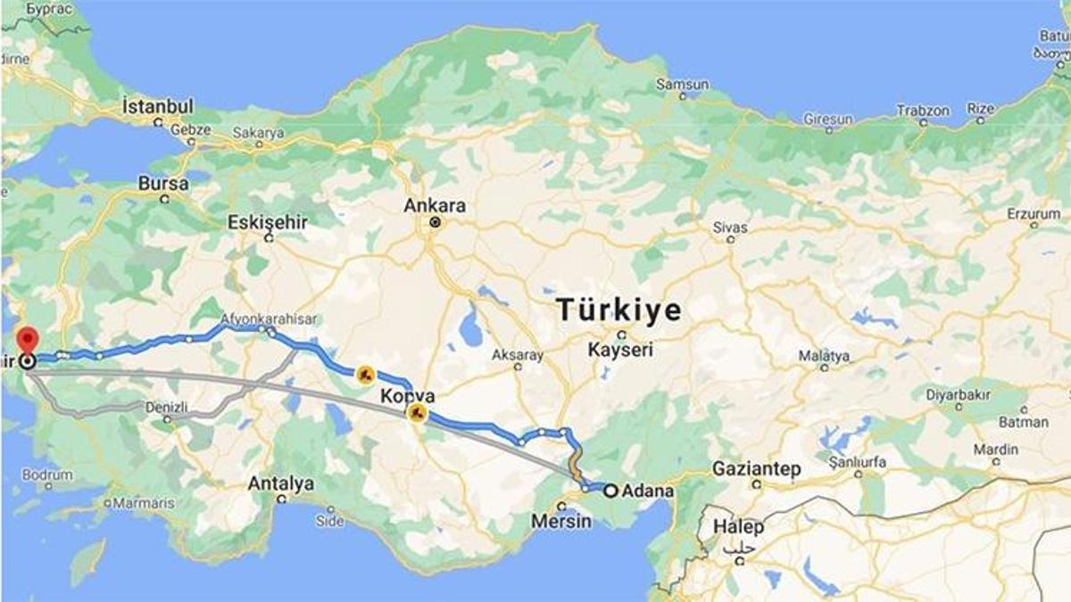 Adana İzmir arası kaç km? Kaç saat sürer?