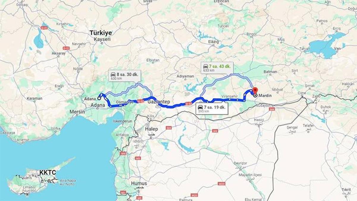 Adana Mardin arası kaç km? Kaç saat sürer?