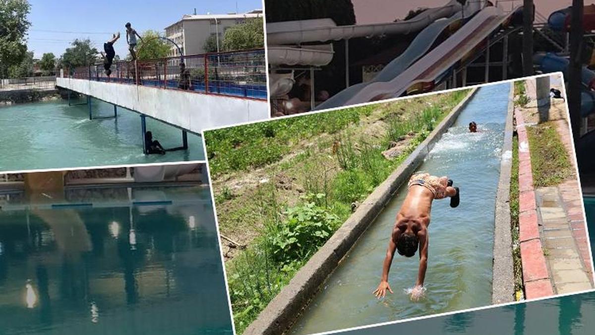 Adana'da serinlemek cep yakıyor: Parası olana havuz olmayana kanal!
