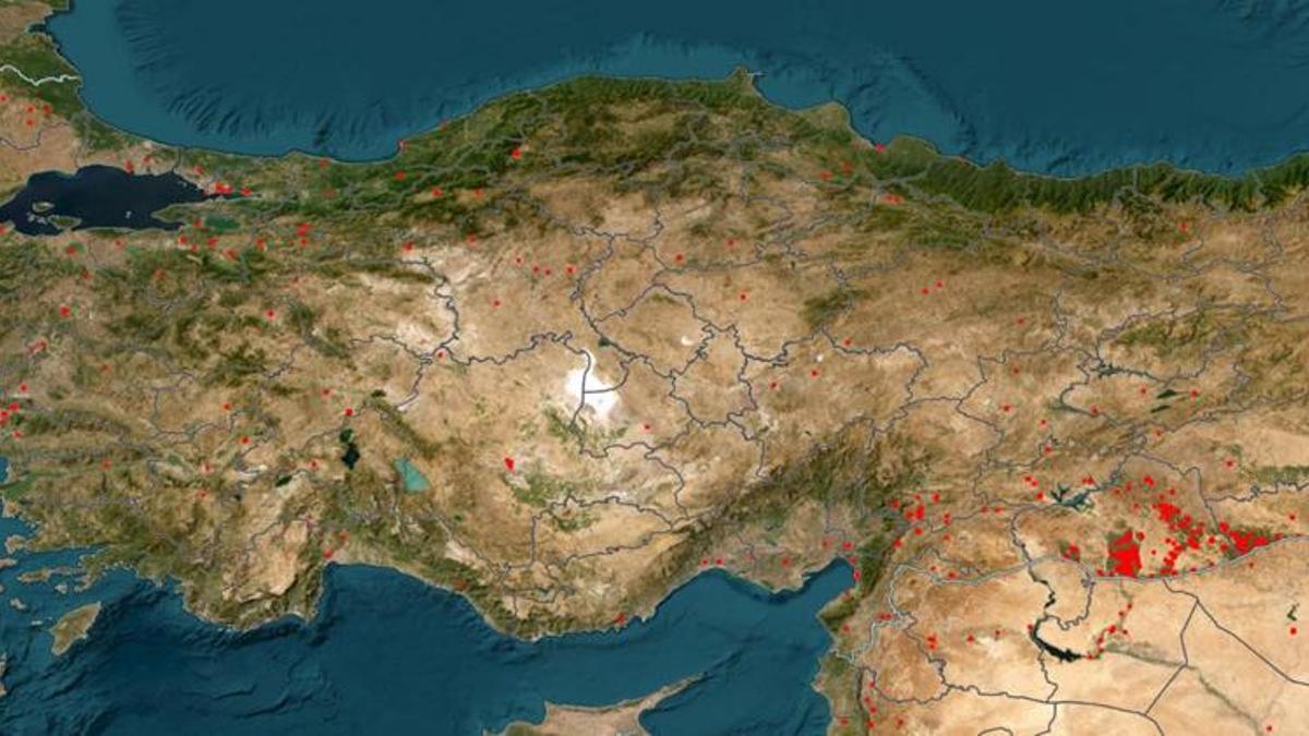 NASA'nın haritasında görüntülendi! Saatler önce başladı, Türkiye'de bir şehre daha sıçradı, alarm verildi