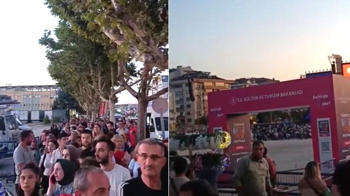 Bursalılara festival keyif değil, eziyet oldu! Dakikalarca kuyrukta beklediler