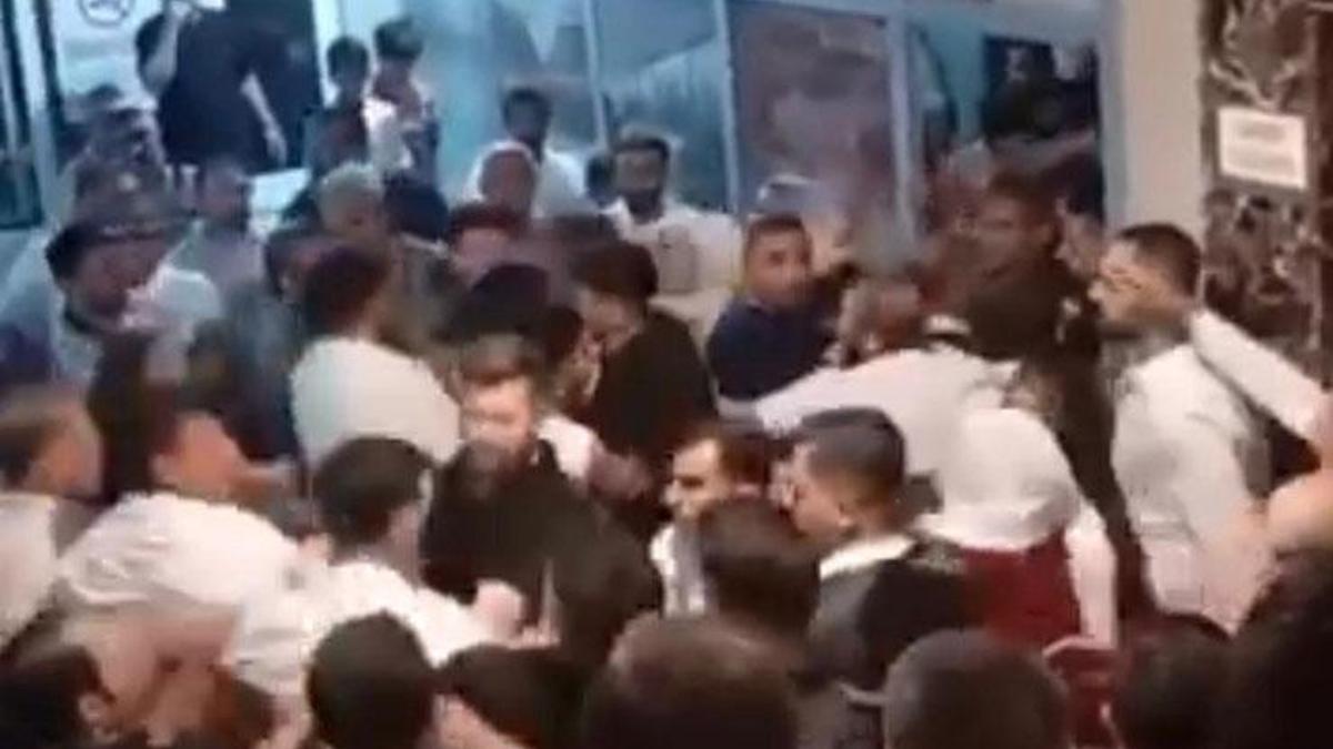 Düğün günü kavga çıktı! Davetliler salonda birbirine girdi