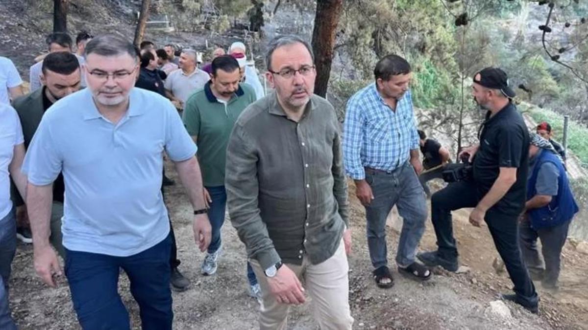 AK Parti İzmir Milletvekili Kasapoğlu, yangın bölgesinde incelemelerde bulundu