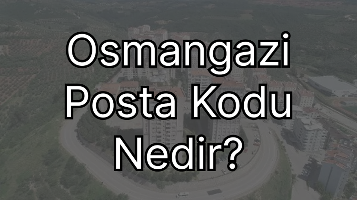 Bursa Kestel Posta Kodu Nedir?