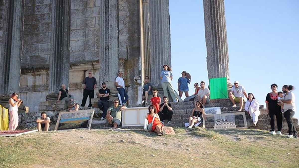 Kadim topraklarda tarih ve sanat bir arada! Aizanoi Antik Kenti’nde renkli görüntüler