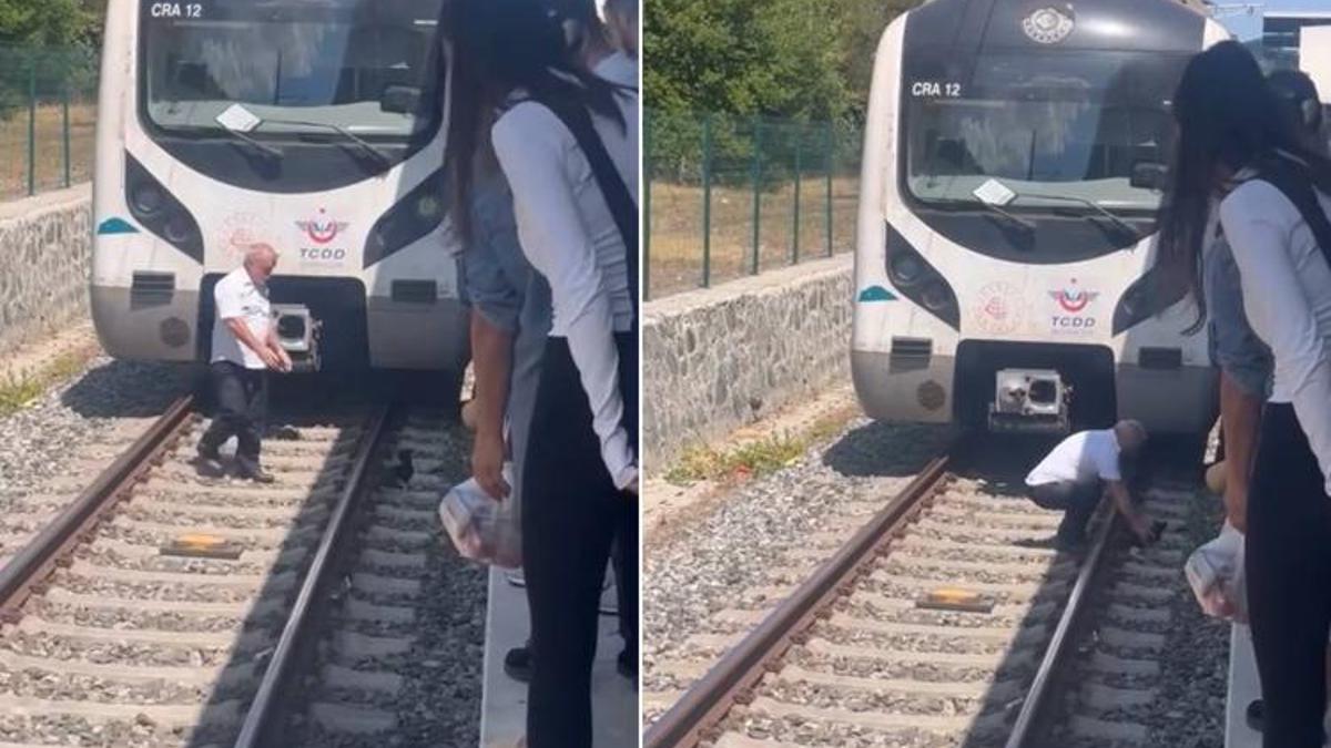 İstanbul'da yürek ısıtan görüntüler... Fark edince hemen durdu