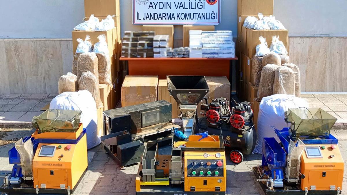 Aydın'da kaçak sigara operasyonu; 1 gözaltı