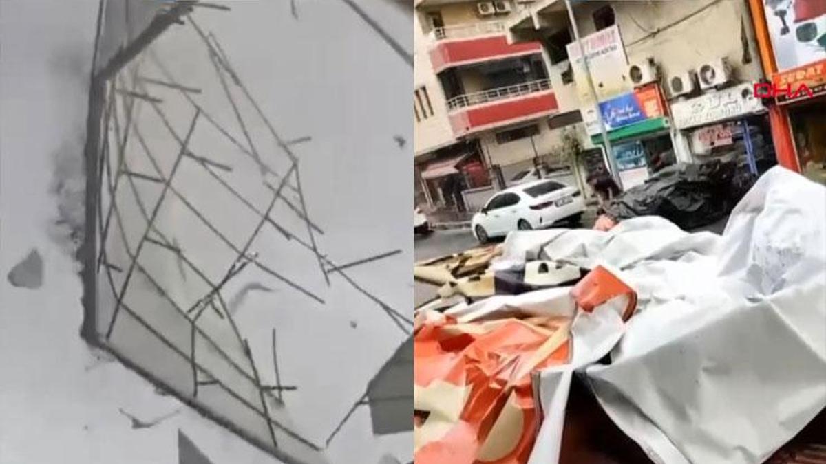 Batman’da korku dolu anlar! Kuvvetli rüzgar yurt çatısını uçurdu, ağaçlar araçların üzerine devrildi