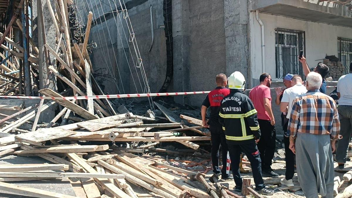 İnşaat halindeki binada betön dökümü sırasında çökme; 7 işçi yaralı