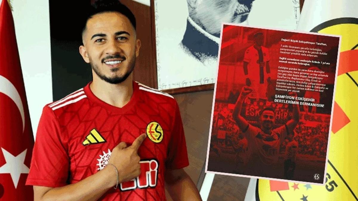 Eskişehirspor'da şok ayrılık! 1 yıl uzak kalacak