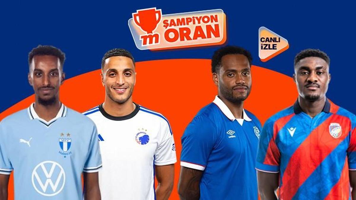 Şampiyonlar Ligi'nde Malmö sahasında Kopenhag'la, Rangers da İskoçya'da Viktoria Plzen'le karşılaşacak! Maçların heyecanı Canlı Yayın, Canlı Sohbet ve Şampiyon Oranlar ile Misli'de