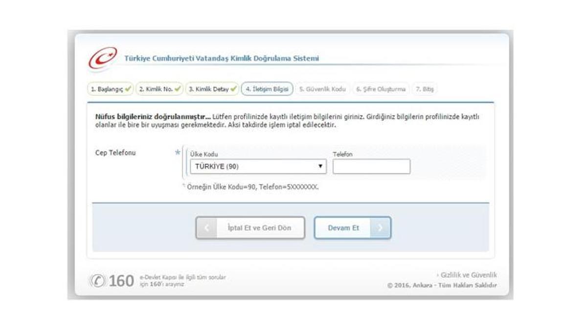 18 yaş altı kişiler e-Devlet şifresi alabilir mi?