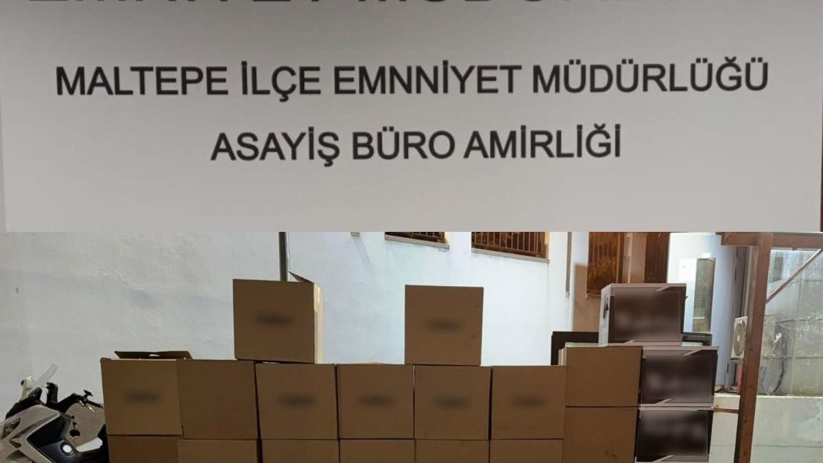 İstanbul - Maltepe’de sigara imalathanesine operasyon: 1 gözaltı