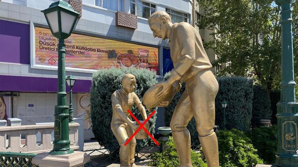 Eskişehir'de çirkin görüntü! Sanata yapılan saygısızlık büyük tepki topladı