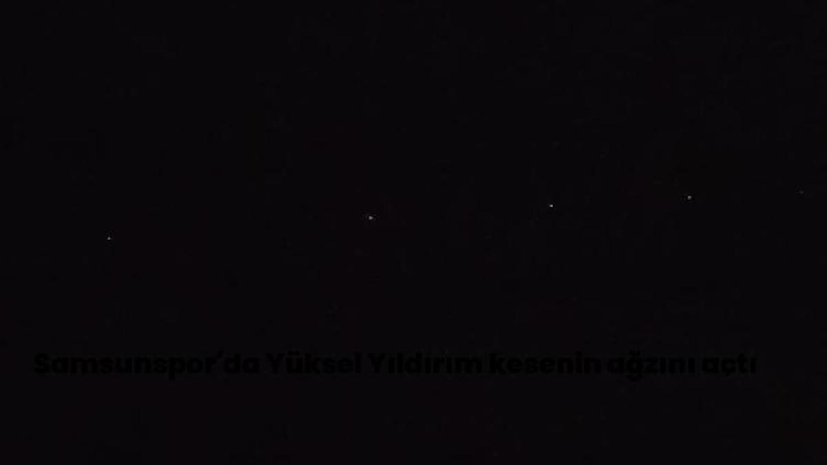 Van'da gece yarısı gizemli ışıklar! Gökyüzüne bakanlar inanamadı