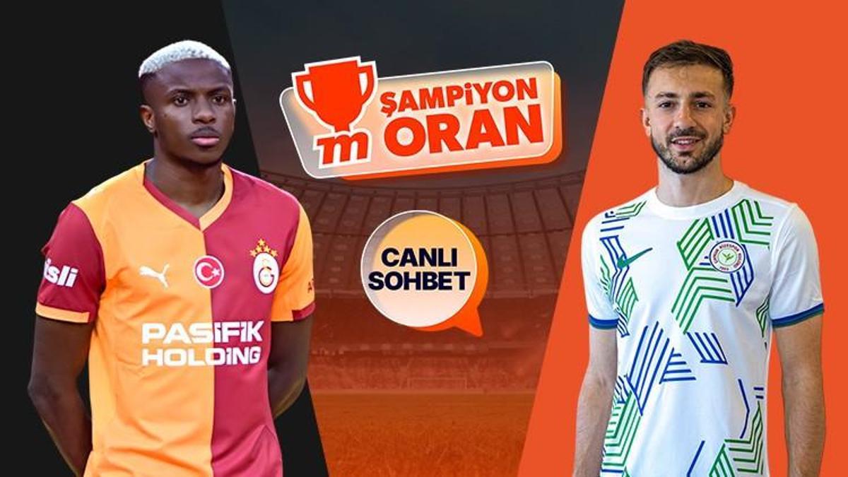 Galatasaray, Süper Lig'de Rizespor'u konuk edecek! Zorlu maçın heyecanı canlı sohbet ve Şampiyon Oranlar ile Misli'de