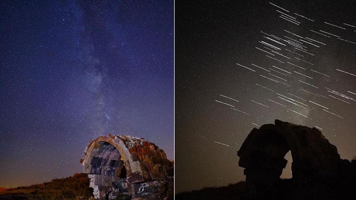 Samanyolu'nun ışıltısı Tatvan'da tarihle buluştu! Ortaya çıkan görüntüler büyüledi