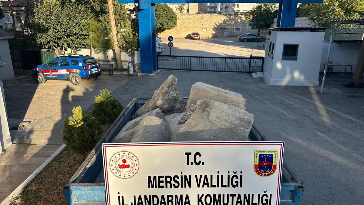 Mersin’de tarihi eser operasyonu: 2 gözaltı