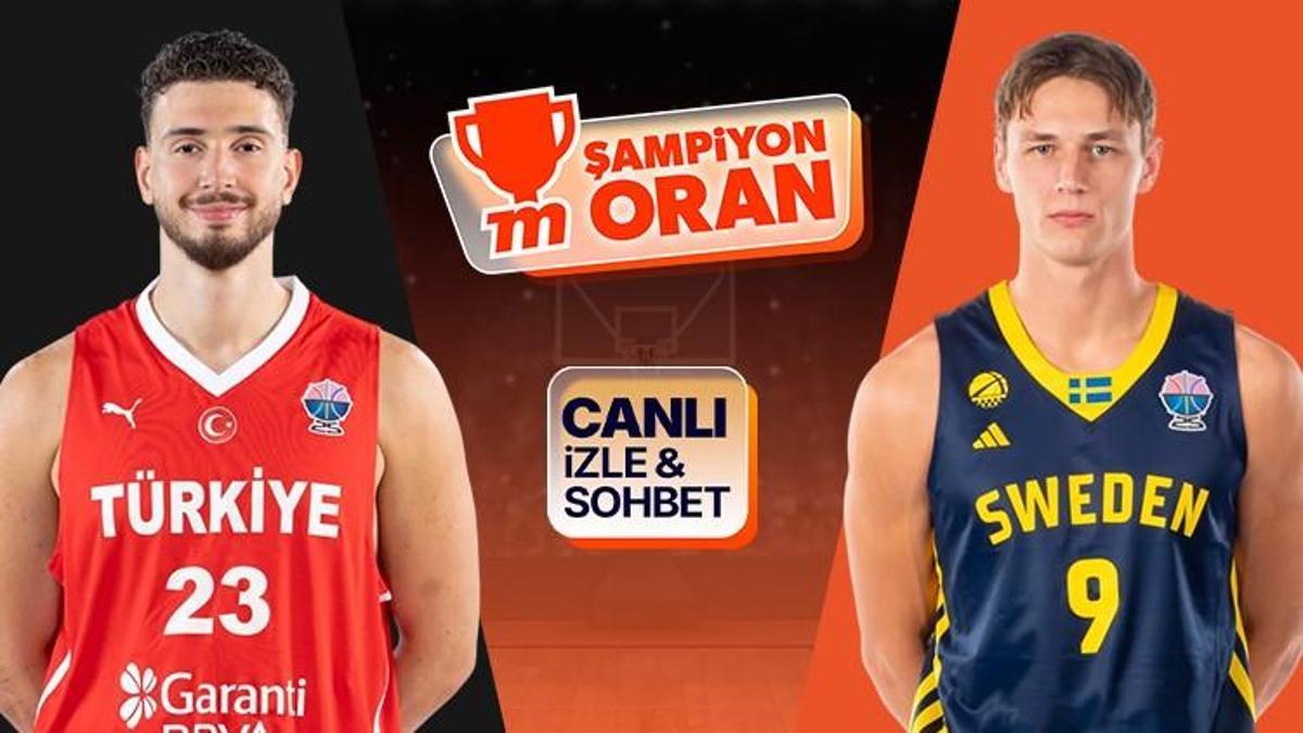 12 Dev Adam çeyrek final için İsveç karşısında! Maçın heyecanı canlı yayın, canlı sohbet ve Şampiyon Oranlar ile Misli'de