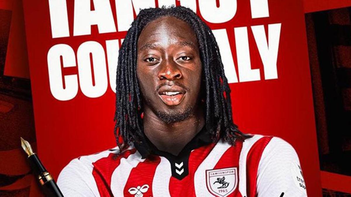 Samsunspor Tanguy Coulibaly'i sosyal medyadan bu sözlerle duyurdu: Atatürklü Arma’nın yeni üyesi