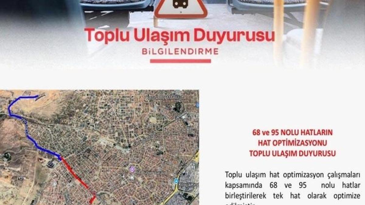 Konya’da otobüs kullananlar dikkat! 2 hat birleştirildi: Yeni güzergâh 15 Eylül’de başlıyor