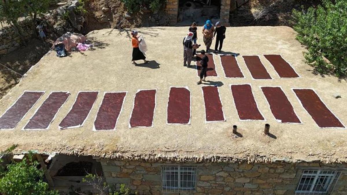 Batman'da Mereto Dağı'nın eteklerinden akan bereket! Köylüler üzümleri ezip kaynatıyor