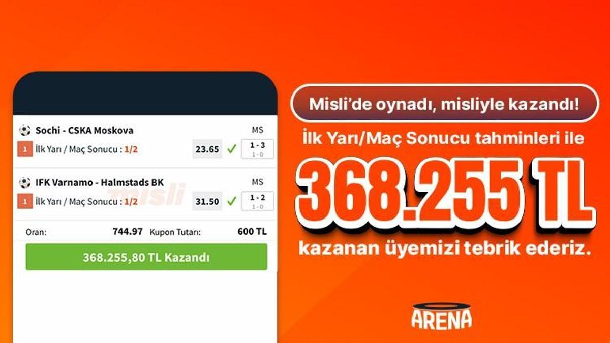 İlk Yarı / Maç Sonucu Tahminlerini Bildi Misliyle Kazandı!