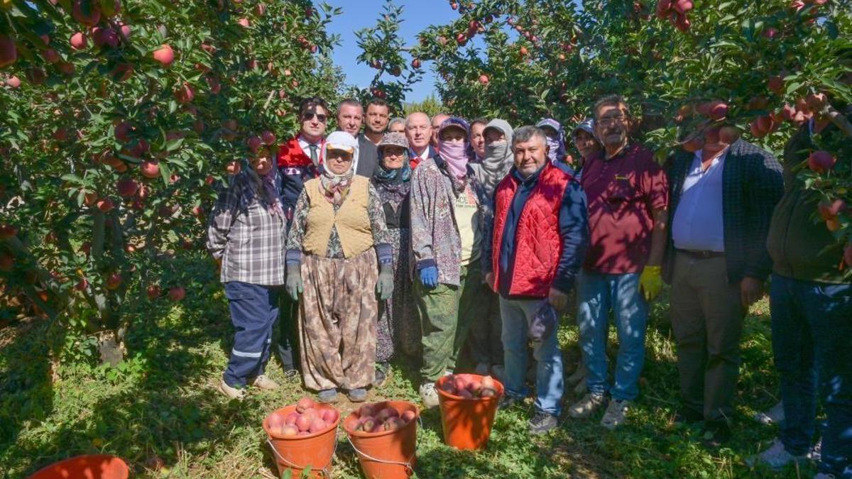 Burası Ege'nin elma deposu! Sezon bereketli, üreticinin yüzü gülüyor