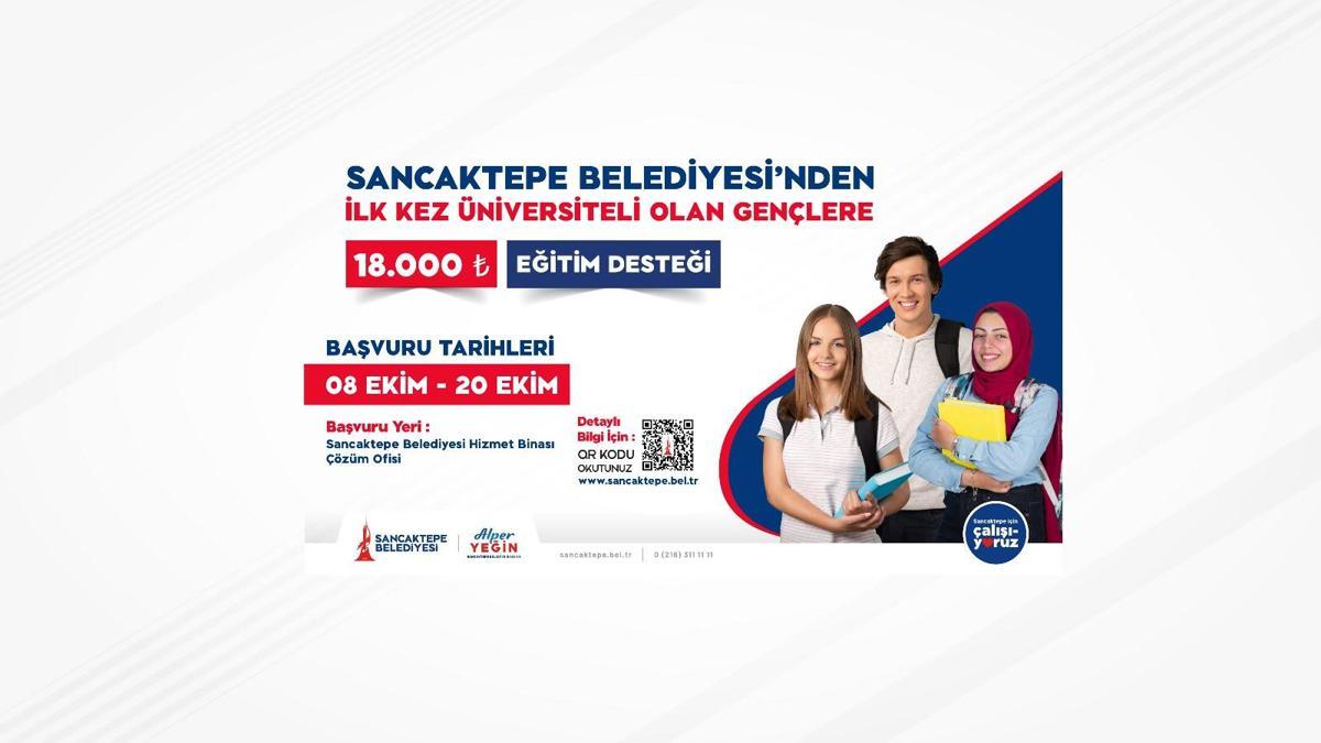 Sancaktepe’de üniversite öğrencilerine eğitim desteği