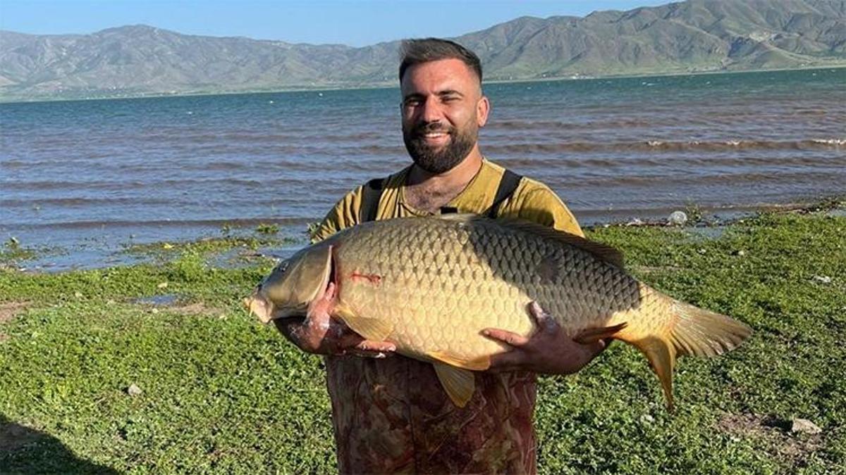 Deniz yok ama oltaya rekor takıldı! Görüntüler sosyal medyada viral oldu