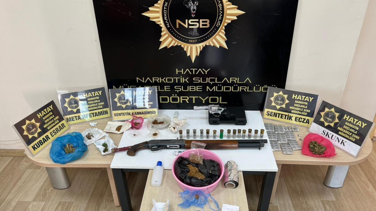 Dörtyol'da uyuşturucu operasyonu; 8 gözaltı