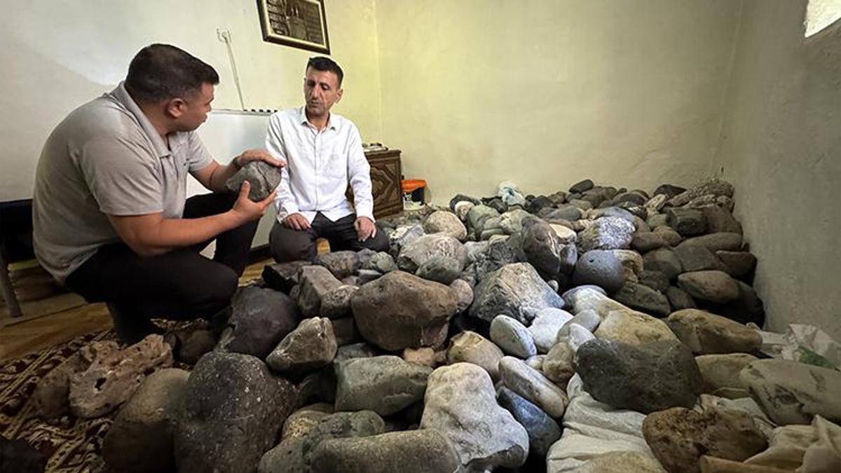 Boş iş dediler ama o vazgeçmedi! Elazığ'da 8 yılda binlerce topladı: Evinin bir odasını tamamen bu taşlarla doldurdu