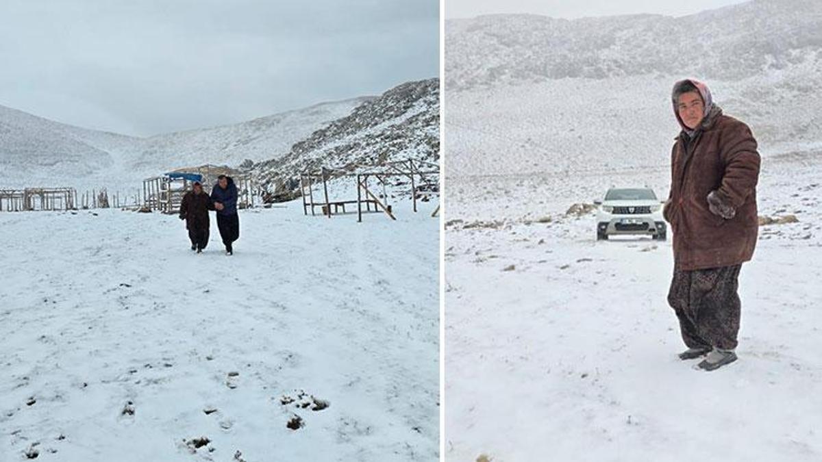 Aniden kar bastırınca yaylada mahsur kalan kadın kurtarıldı