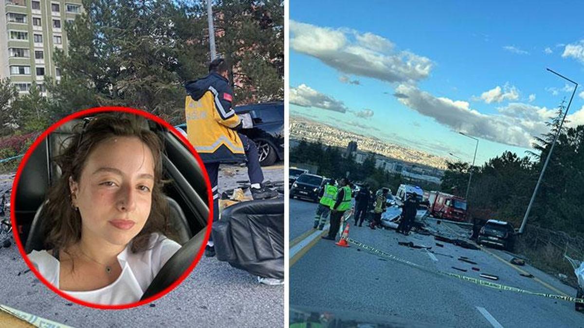 Çankaya'da feci kaza! Gamze Arıcı hayatını kaybetti: Olay yerinin videosu her şeyi gösteriyor