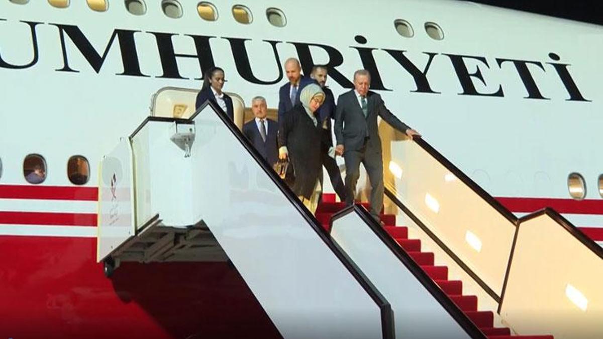 Cumhurbaşkanı Erdoğan, Katar'ın başkenti Doha'da