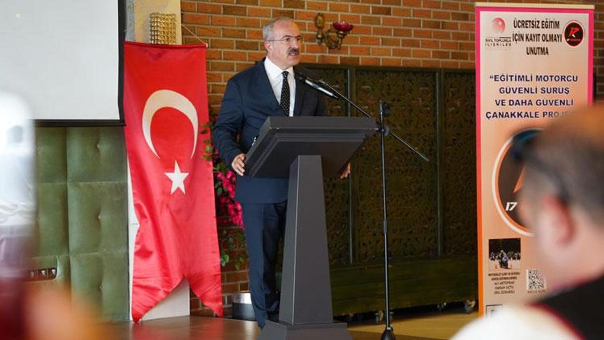 Çanakkale Valisi açıkladı: Motosiklet sürücülerine ücretsiz eğitim verilecek