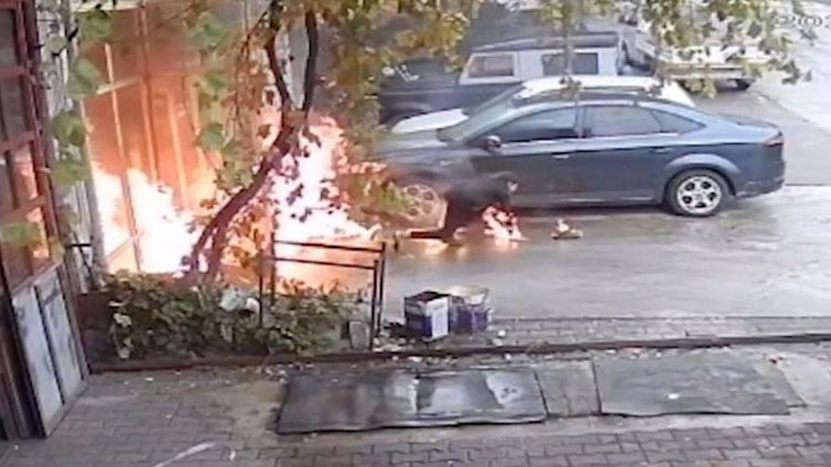 Kastamonu Tosya'da korku dolu anlar! Avlerler arasında yanmaktan böyle kurtuldular