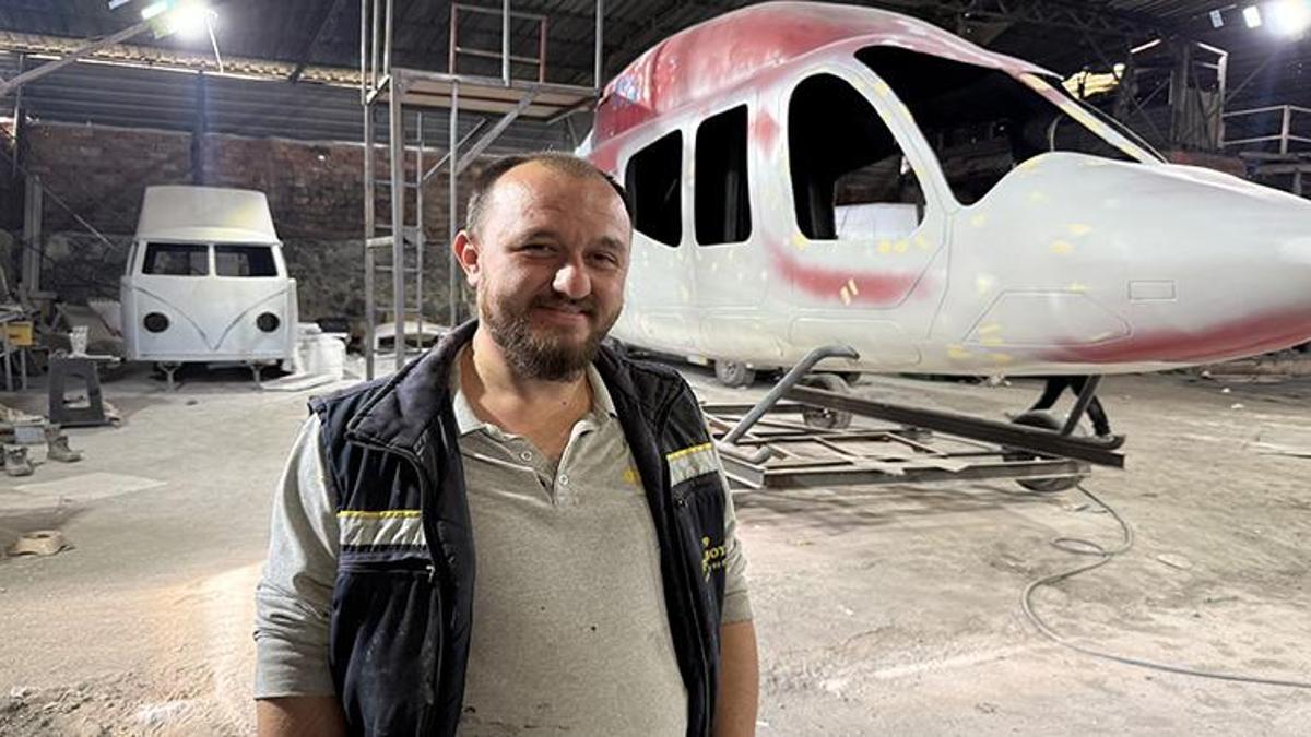 Tekirdağlı usta hurda araçlarla başladı, şimdi helikopter yapıyor! Yurt dışından gelen siparişlere yetişemiyor