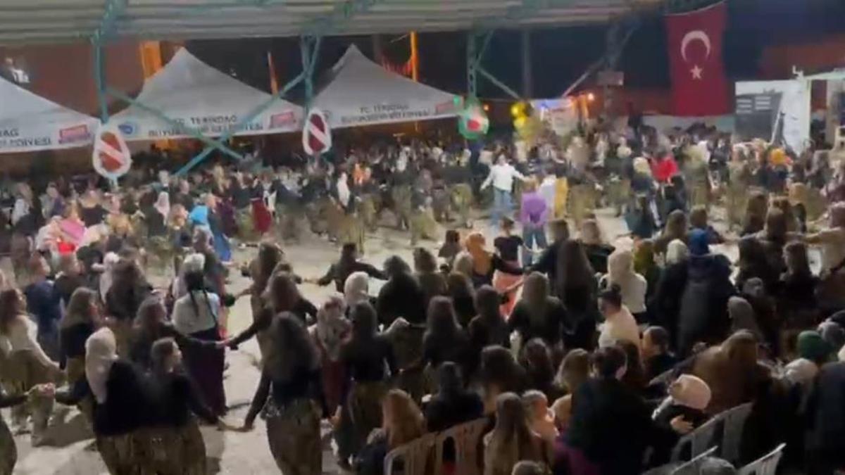 Tekirdağ'da bir ilk: 2 bin kadın şalvarları giydi, davul zurna eşliğinde halaylarla köy kültürünü yaşattı!