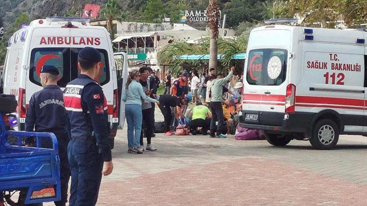 Muğla Fethiye'de yamaç paraşütleri havada çarpıştı: 3 yaralı