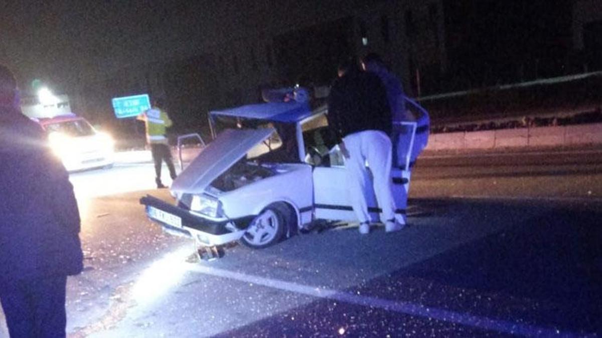 Ankara’nın Akyurt ilçesinde trafik kazası: 2 kişi yaralandı