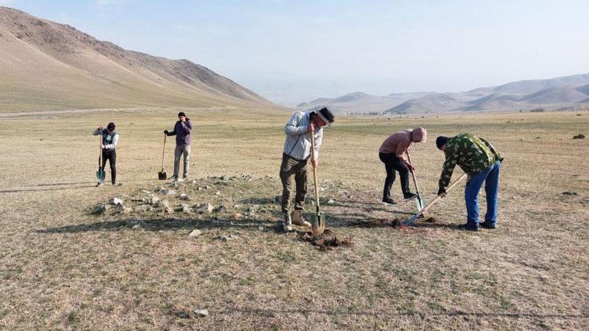 Kırgızistan’ın Çüy bölgesinde erken Türk dönemine ait arkeolojik kalıntı bulundu