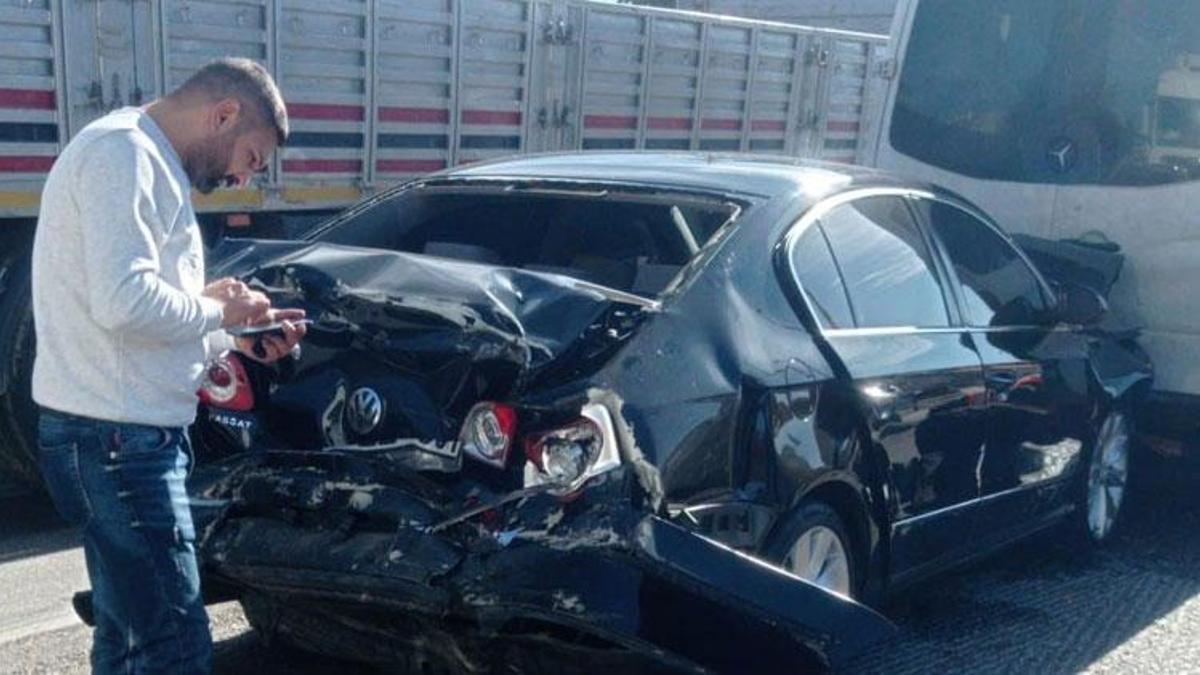 Konya Kulu’da zincirleme trafik kazası: 2 yaralı