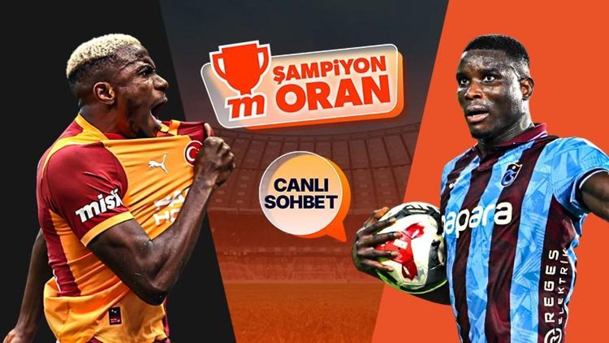 Galatasaray, Trabzonspor'u ağırlıyor! Dev maçın heyecanı canlı sohbet ve Şampiyon Oranlar ile Misli'de