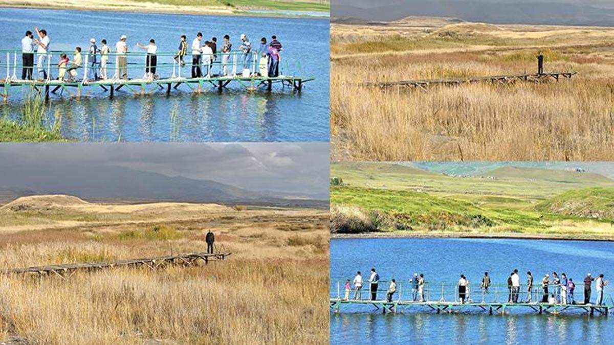 Van Gölü'ndeki çekilme eski ve yeni fotoğraflarla ortaya çıktı! 17 yılda yaşanan su kaybı gözler önüne serildi
