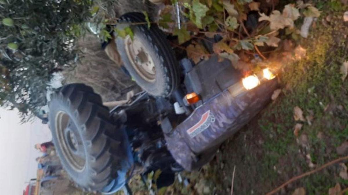 Ahmetli'de devrilen traktörün altında kalan emekli…