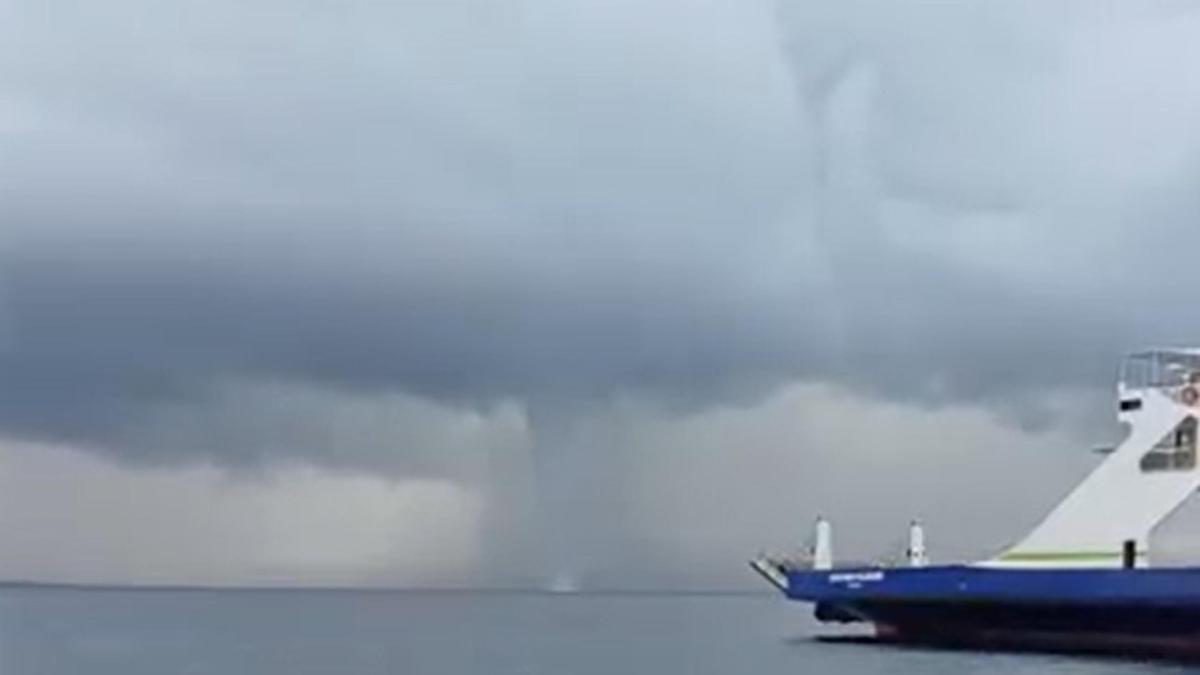 Çanakkale'de hortum kamerada