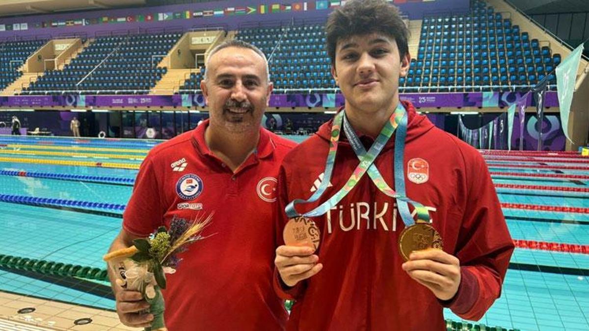 Denizlili yüzücü Ahmet Mete Boylu'dan tarihi başarı