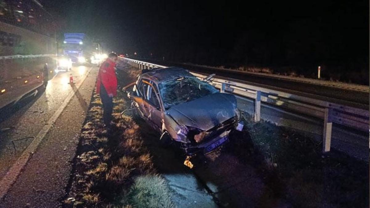 Çorum'da otostopla bindiği araç mezarı oldu: 1 ölü, 2 yaralı